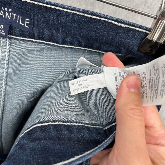 J Crew Mercantile Womens Highest Rise Sailor Pant Jeans Size 30 Nautical Blue - Picture 8 of 13